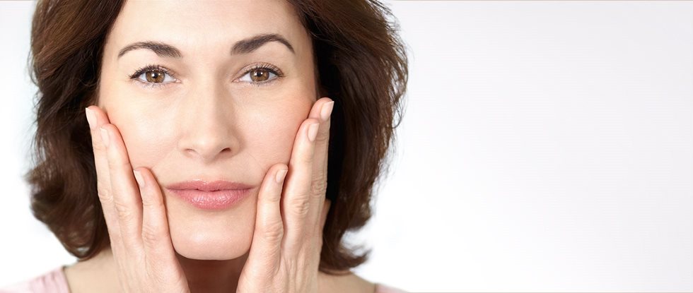 Sagging skin due to a loss of volume
