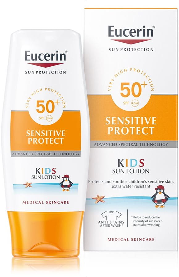 Kids Sun Lotion Sensitive Protect Spf 50 Sunscreen For Children Eucerin
