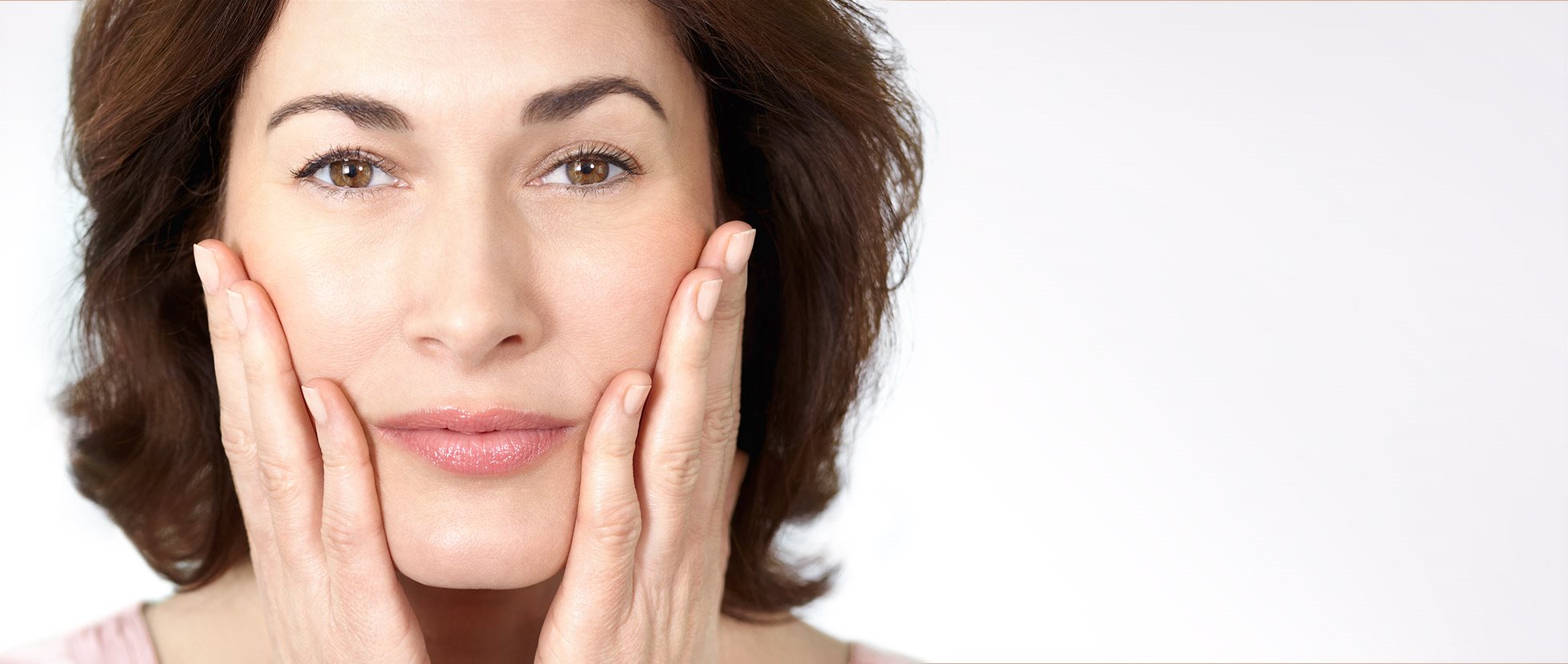 Sagging skin due to a loss of volume